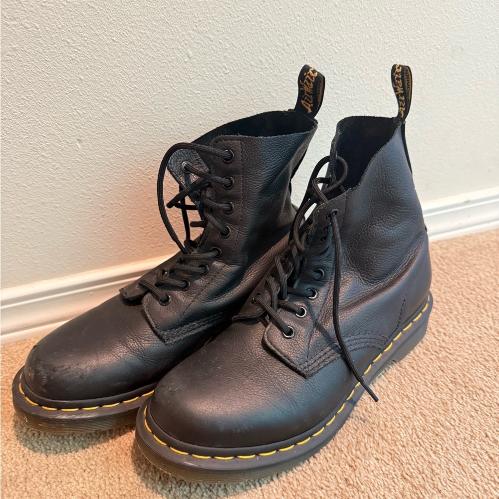 Dr. Martens Black Leather Women's Boots